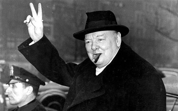 origen del saludo motero Churchill