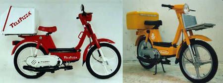 Modelos Vespino para Telepizza y correos