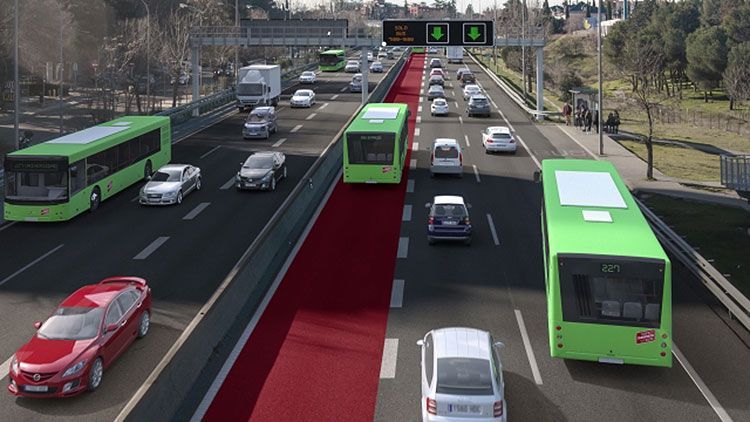 Donde hay Carril bus vao en España