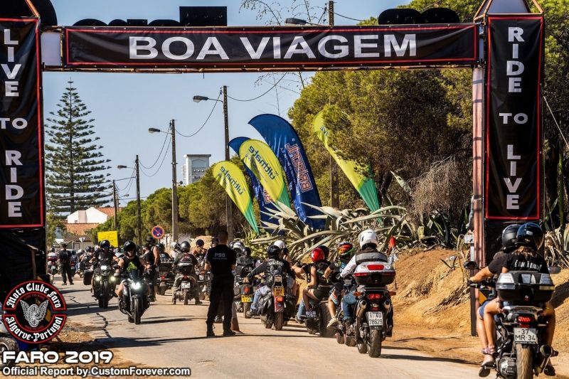 Concentración de motos internacional de Faro Portugal
