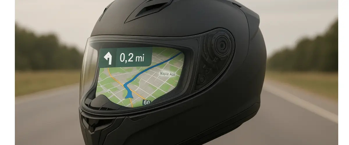 casco moto GPS